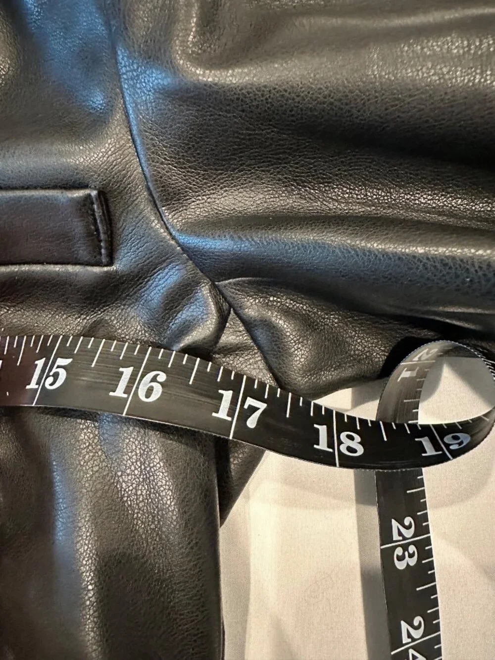 Cabi Black Vegan Leather Jacket NWT Fitted Blazer Style Women's XXS Y2K - Picture 4 of 10